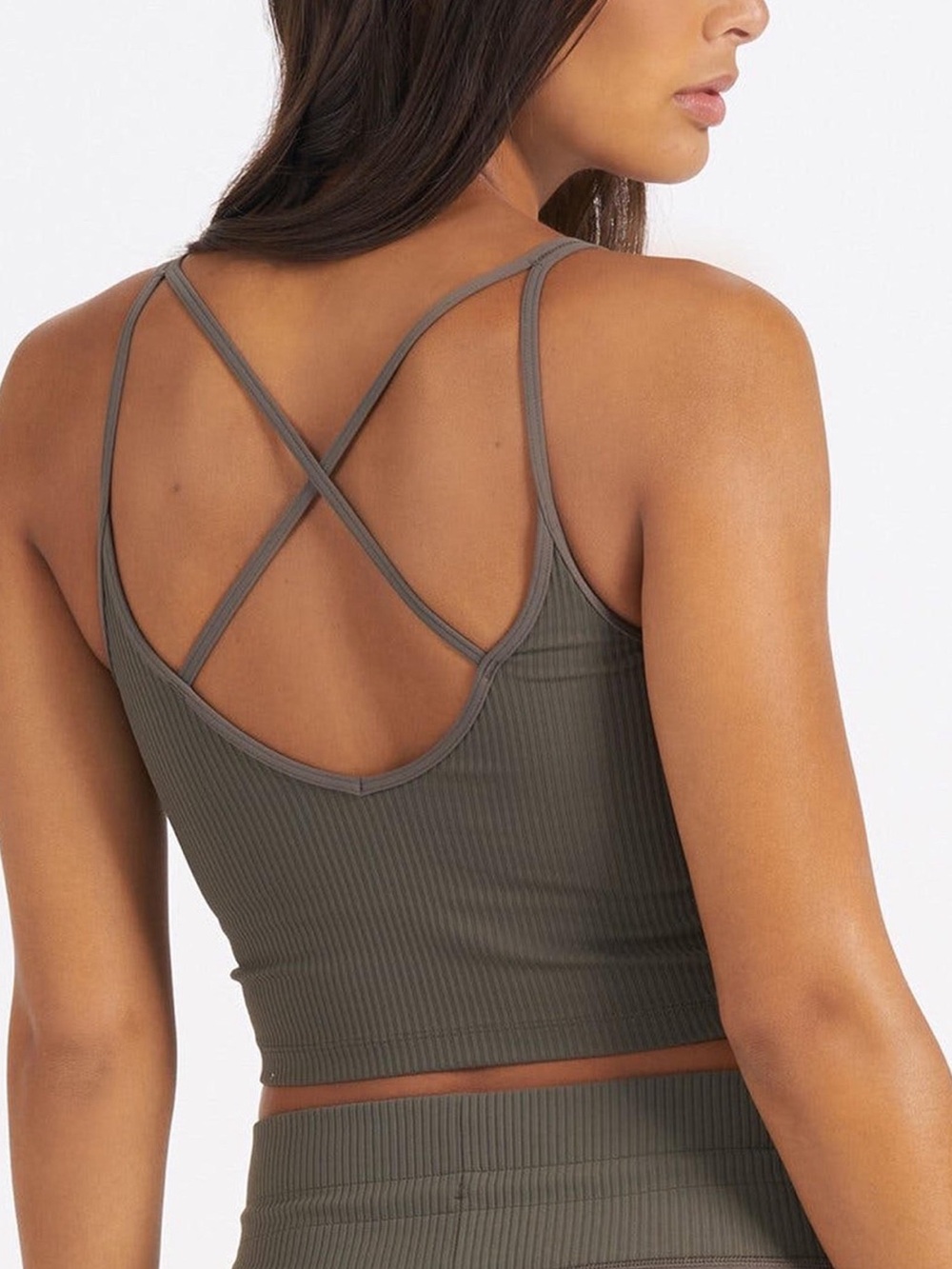 Vuori Ribbed Crop Top - Picture 2 of 6